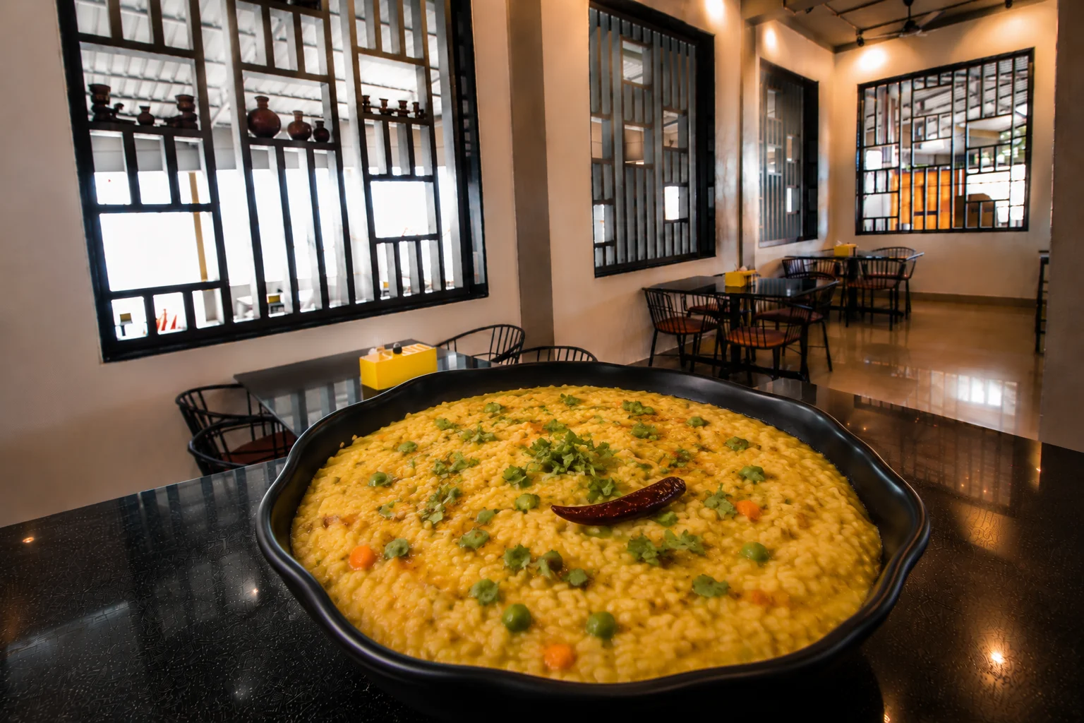 Tadka Dal Khichadi - Veg dish at The Farmer's Kitchen Shirwal